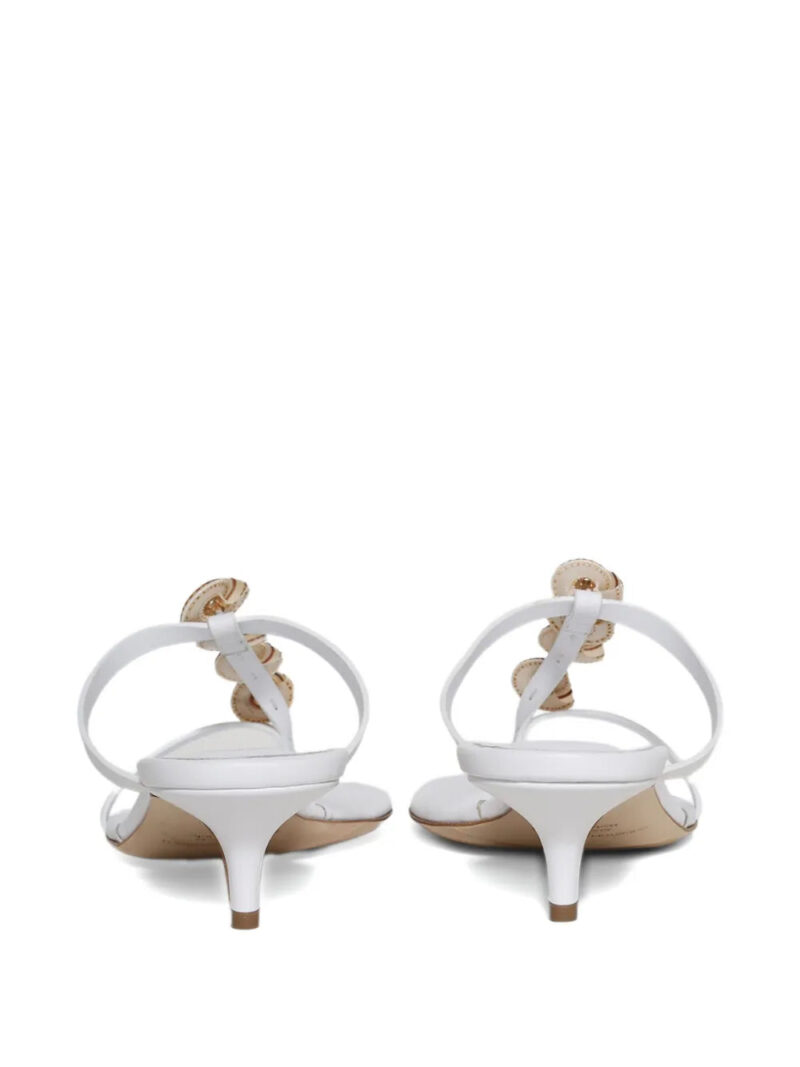 Christopher Esber  40mm Sundial seashell heeled sandals