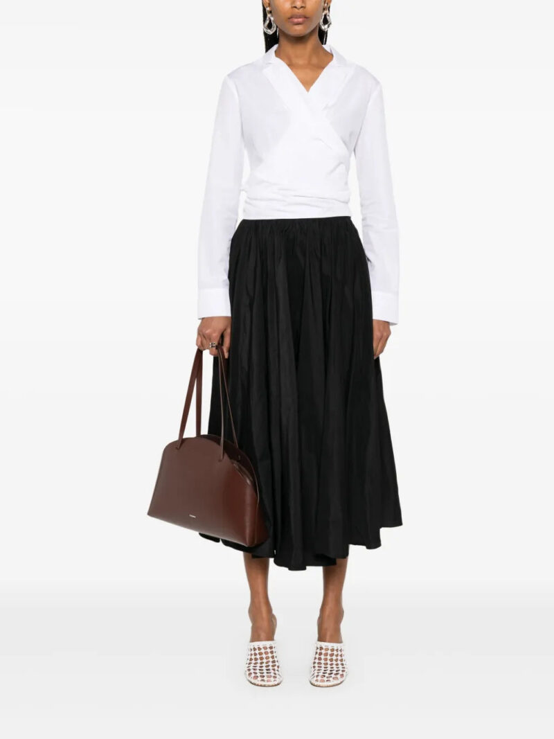 Cenere GB ruched midi skirt