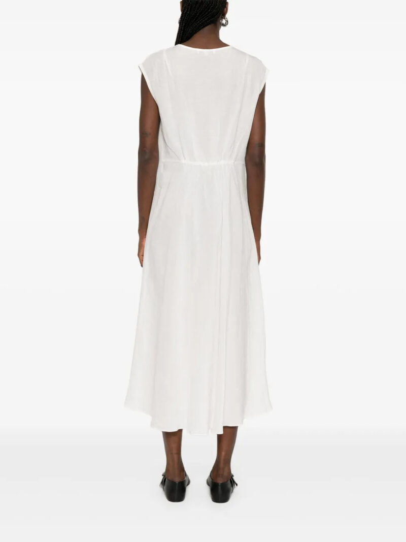COLOUR 5 POWER  slub-texture midi dress