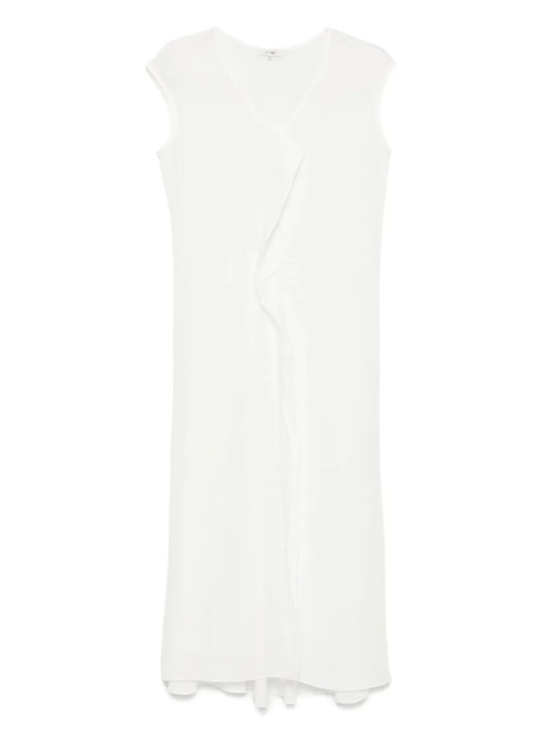 COLOUR 5 POWER  slub-texture midi dress