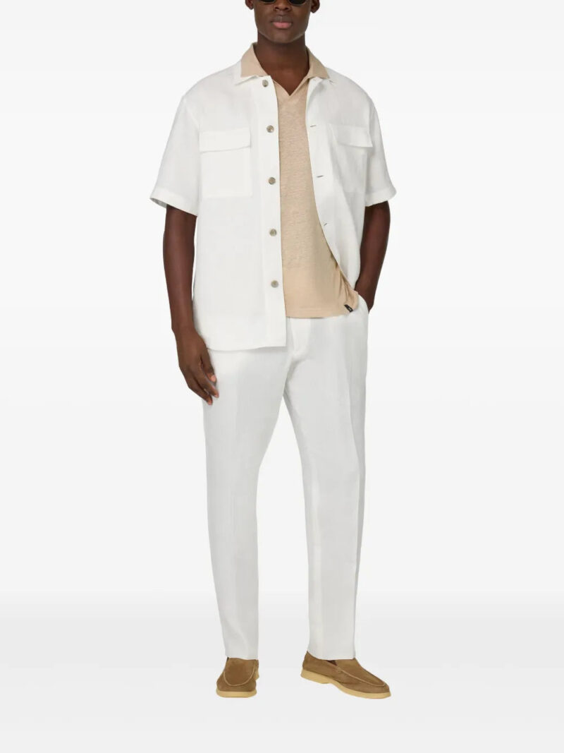 Boggi Milano  linen pocketed shirt