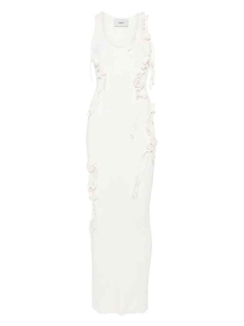 Coperni  ribbon-detail knitted maxi dress