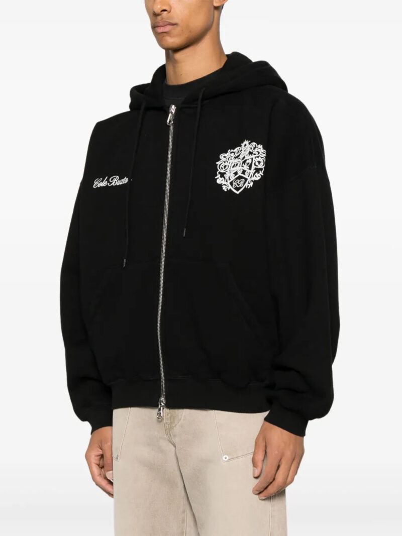 COLE BUXTON  logo-print cotton hoodie