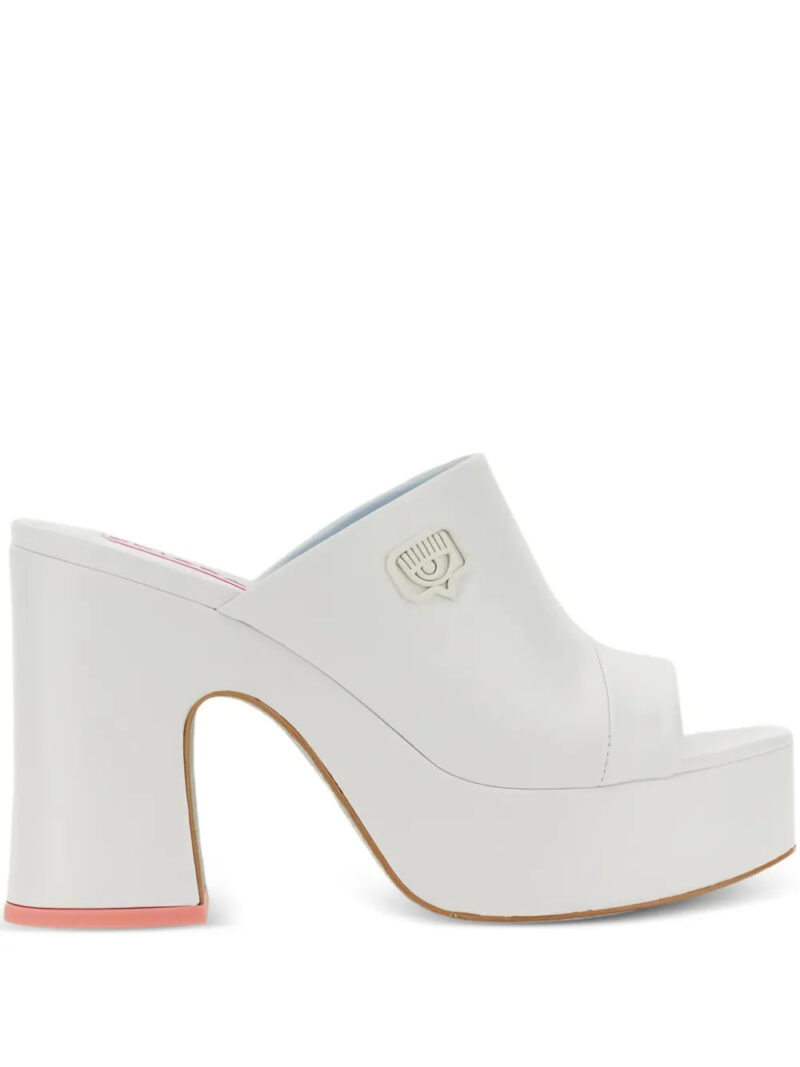 Chiara Ferragni 85mm platform eyelike-embellished pumps