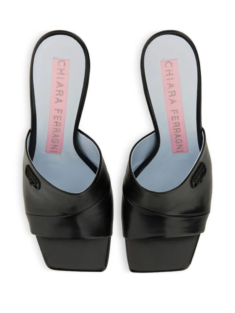 Chiara Ferragni 85 mm square-toe heeled sandals