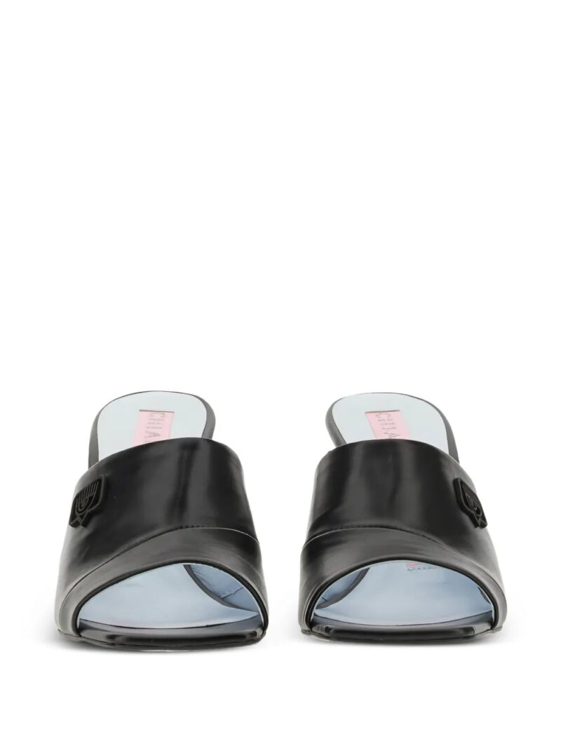 Chiara Ferragni 85 mm square-toe heeled sandals