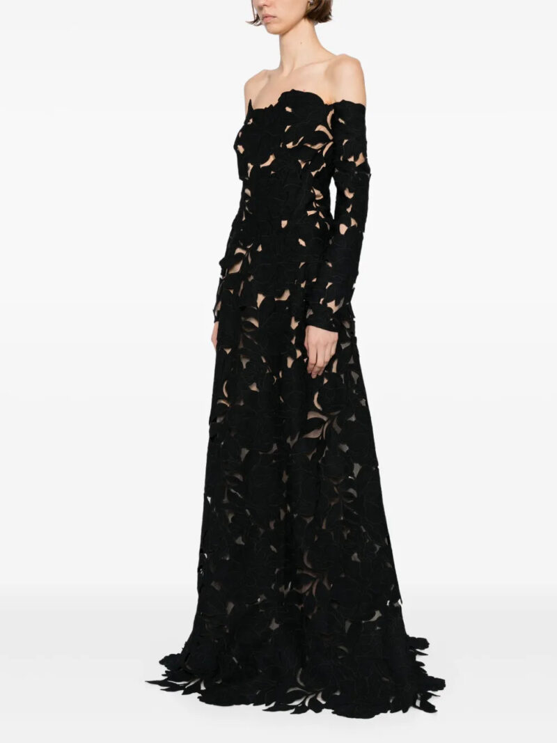Costarellos  Kasia floral-cut lace gown