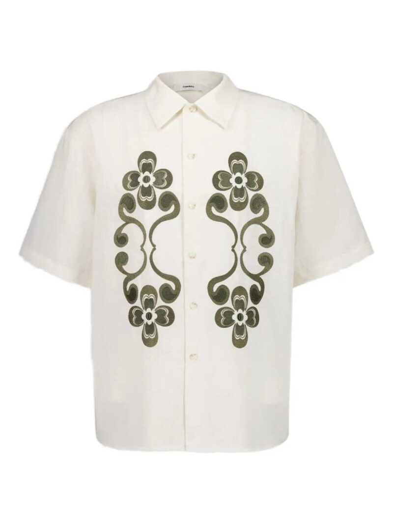 COMMAS  floral-embroidered shirt