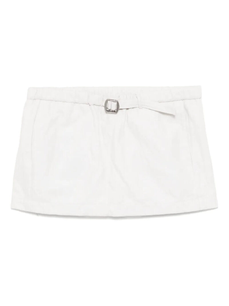 Christopher Esber crushed belted mini skirt