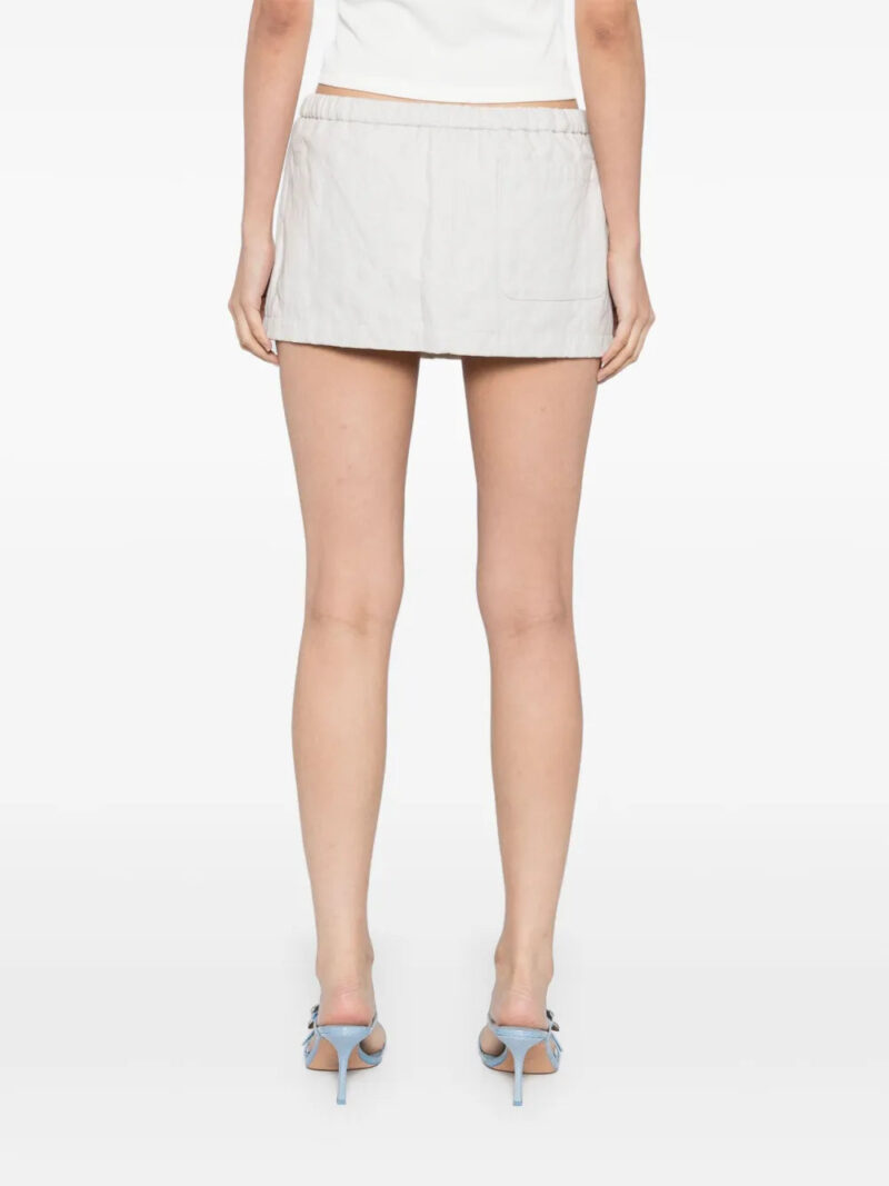 Christopher Esber crushed belted mini skirt