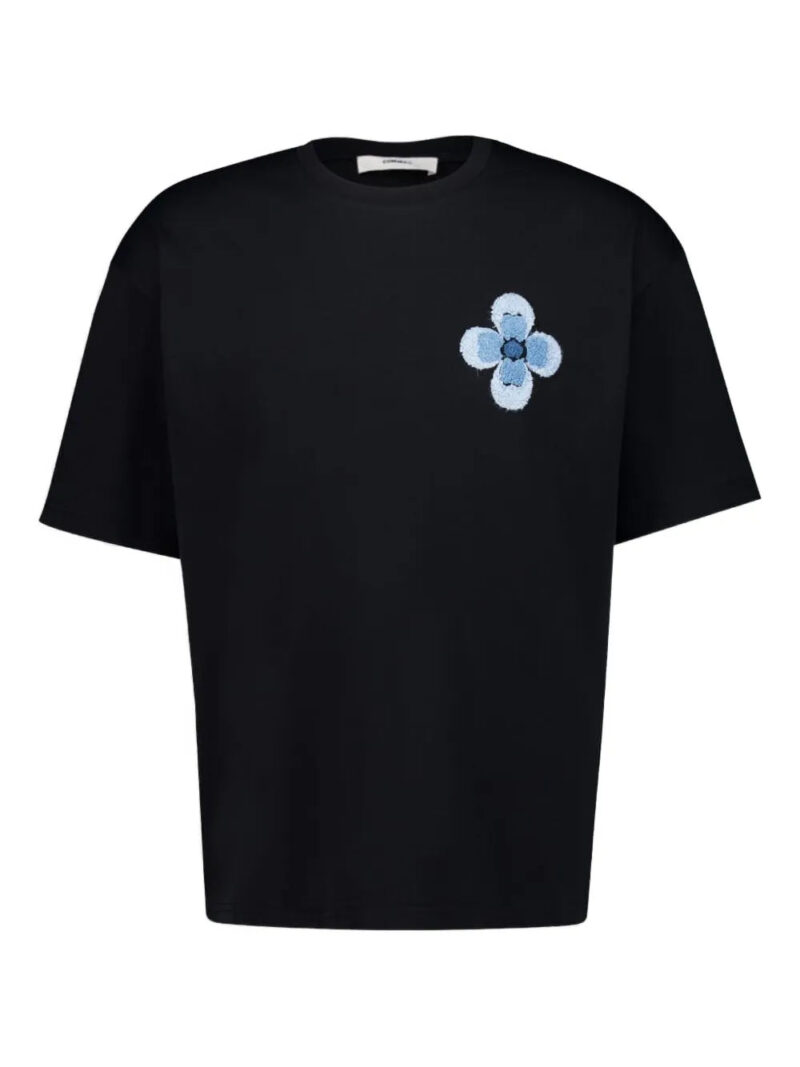COMMAS  floral-embroidered T-shirt
