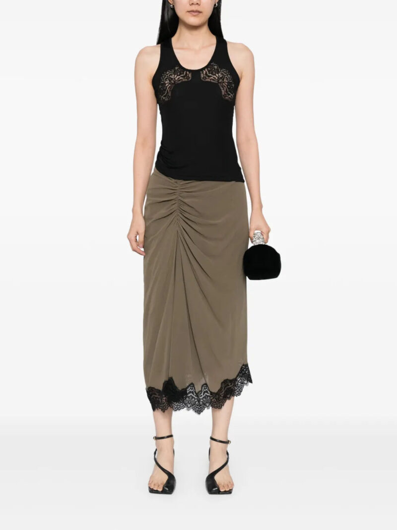 Christopher Esber  lace-crimped skirt