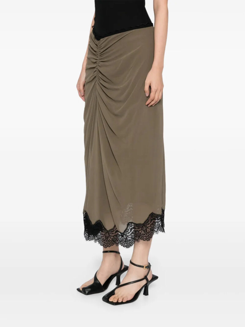 Christopher Esber  lace-crimped skirt