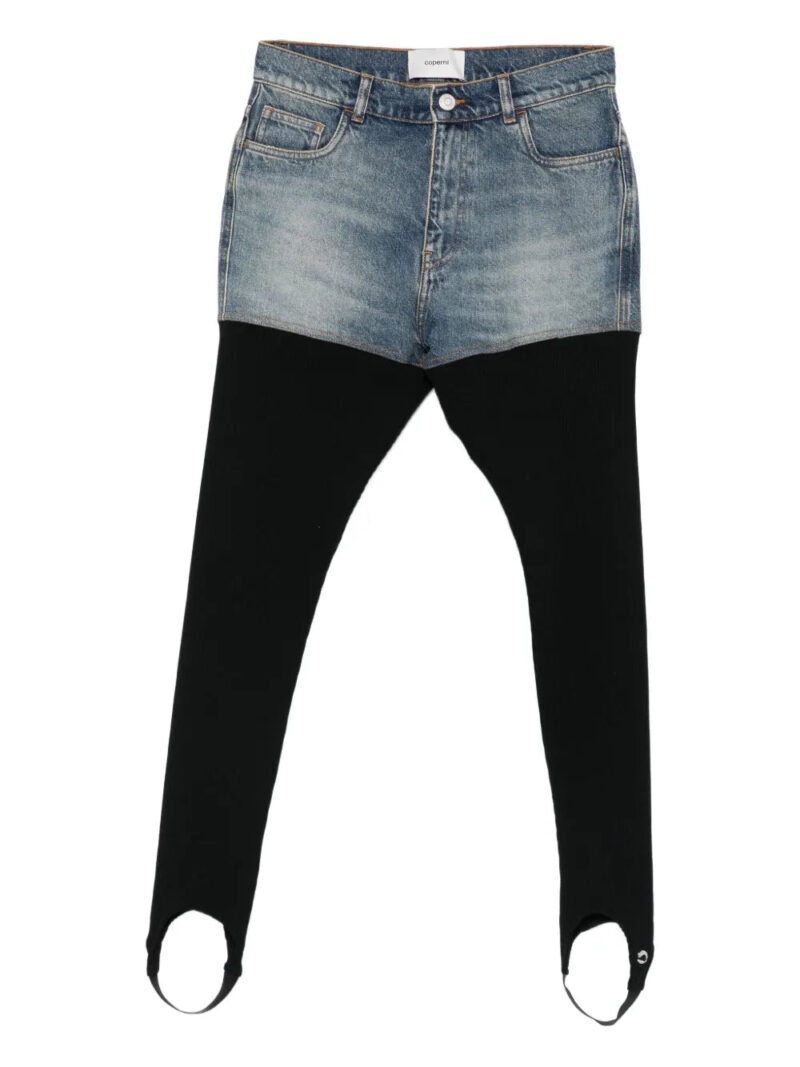 Coperni  Hybrid ribbed denim jeans