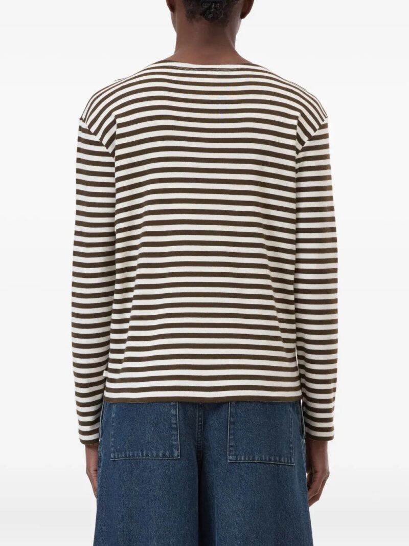 Closed  striped long-sleeve top