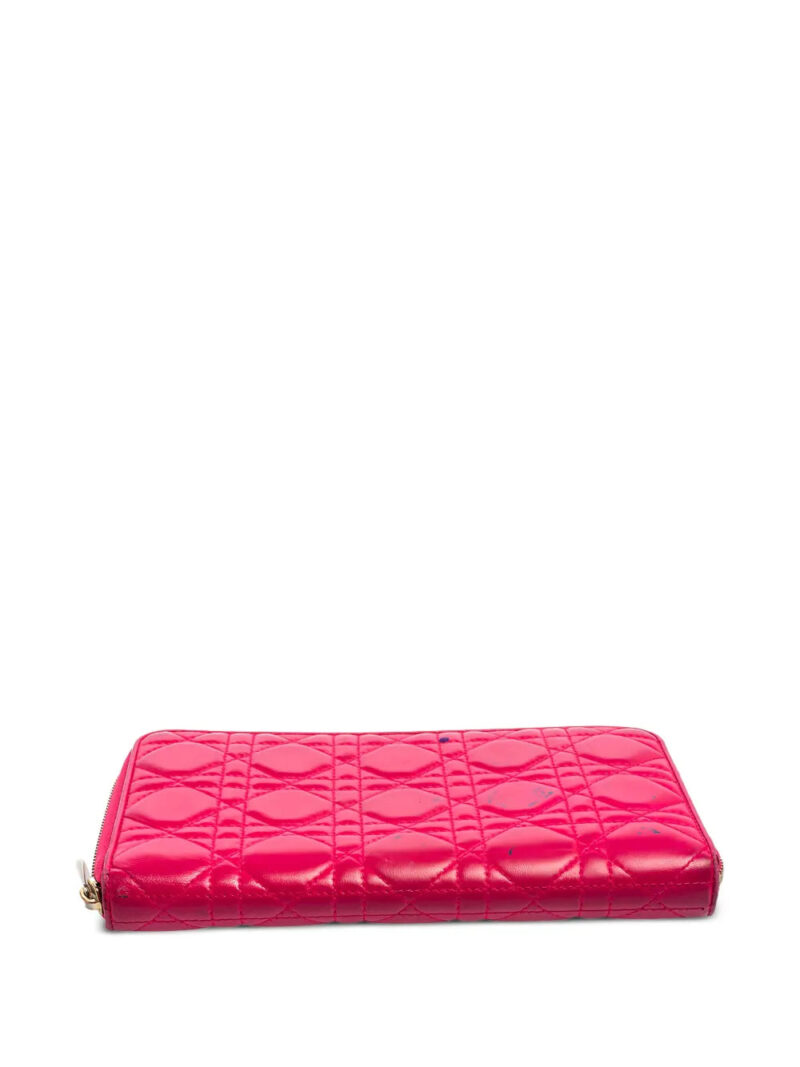 Christian Dior    Cannage leather zip wallet