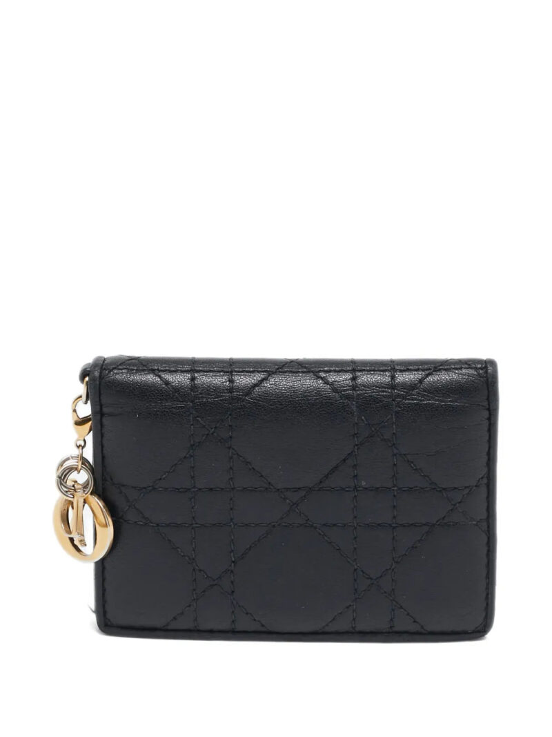 Christian Dior   Cannage Flap Card case