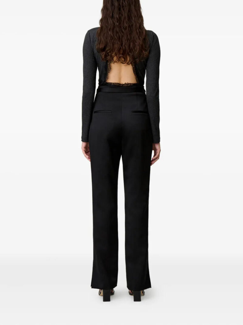 Claudie Pierlot belted side-slit trousers