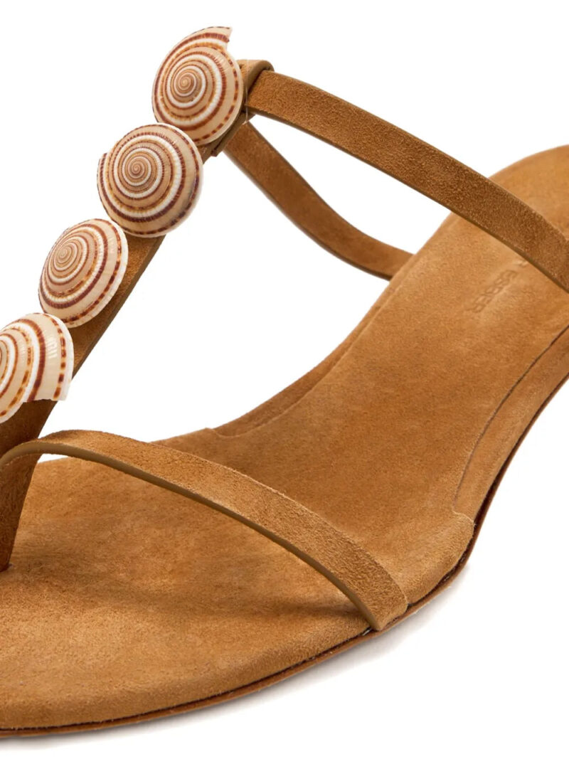 Christopher Esber  shell-embellished kitten-heel sandals