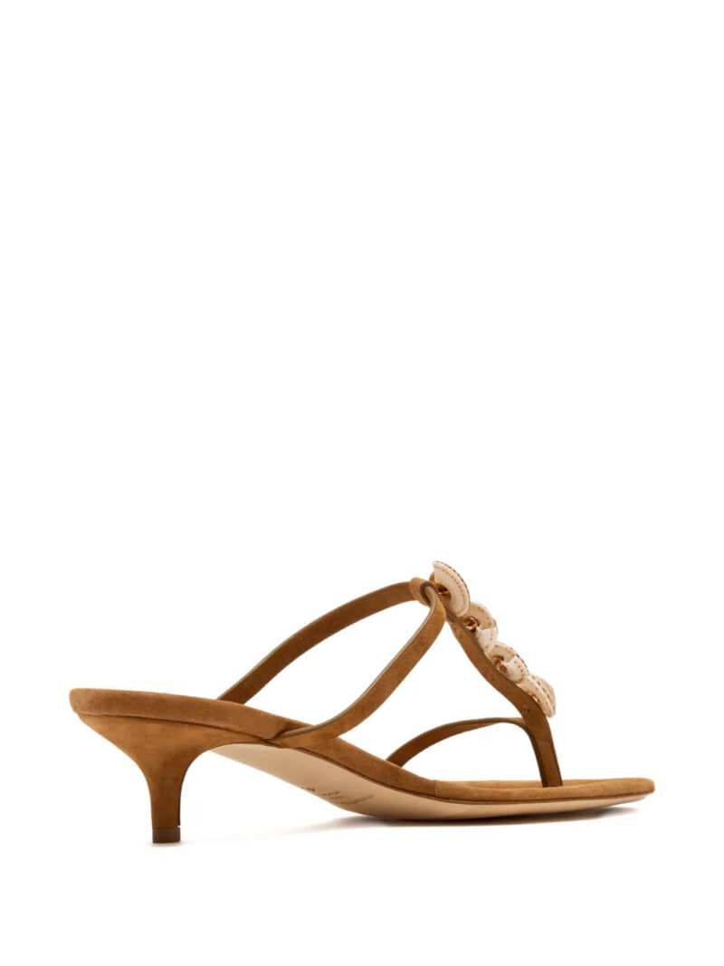 Christopher Esber  shell-embellished kitten-heel sandals
