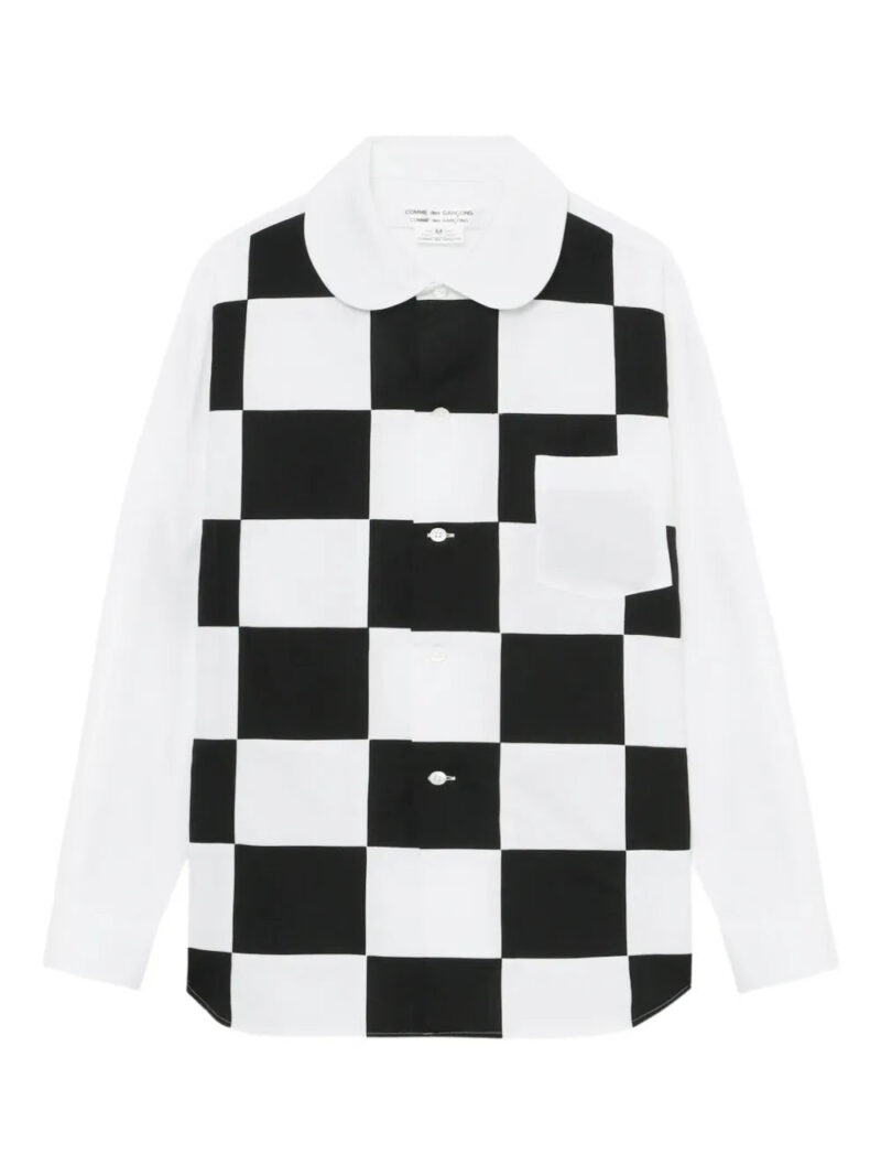 Comme Des Garçons Comme Des Garçons  Checker Board Peter Pan-collar shirt
