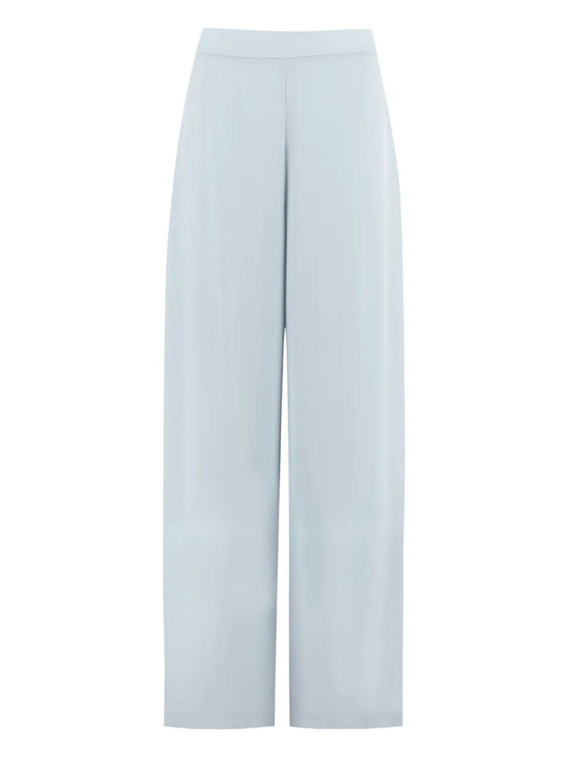 Clips  elastic-waist wide-leg trousers