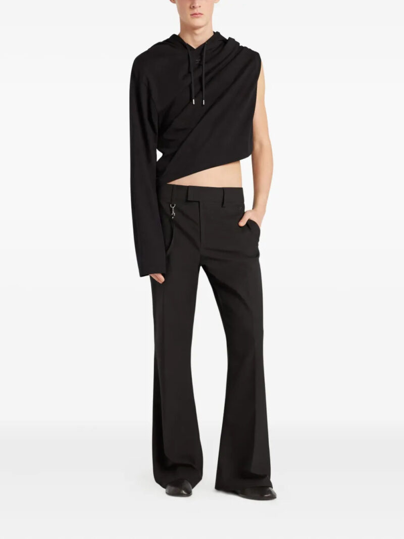 Courrèges  asymmetrical cropped hoodie