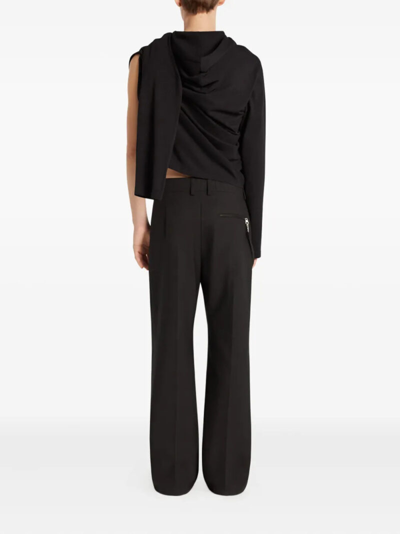 Courrèges  asymmetrical cropped hoodie