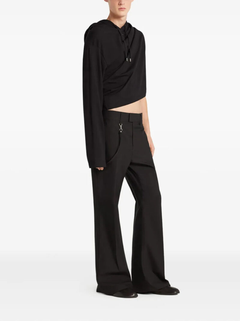 Courrèges  asymmetrical cropped hoodie