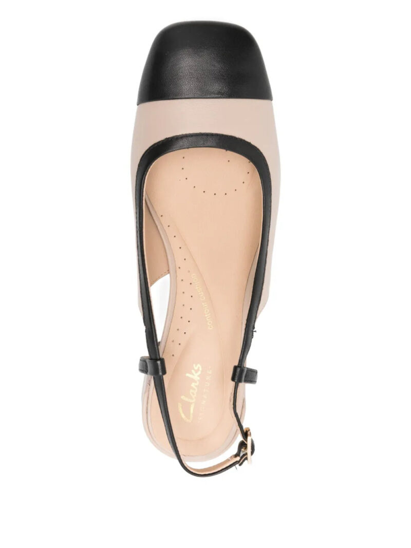Clarks  45mm Nyta slingback leather pumps