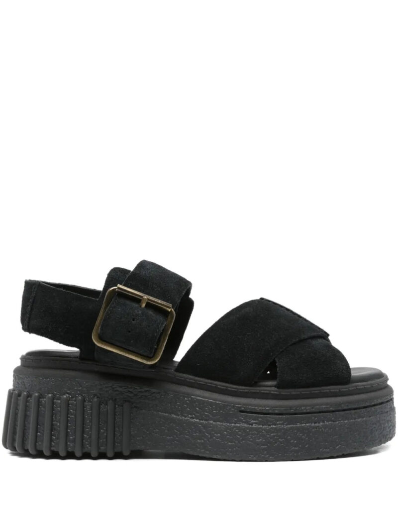 Clarks  50mm Evamar buckle-fastening platform sandals