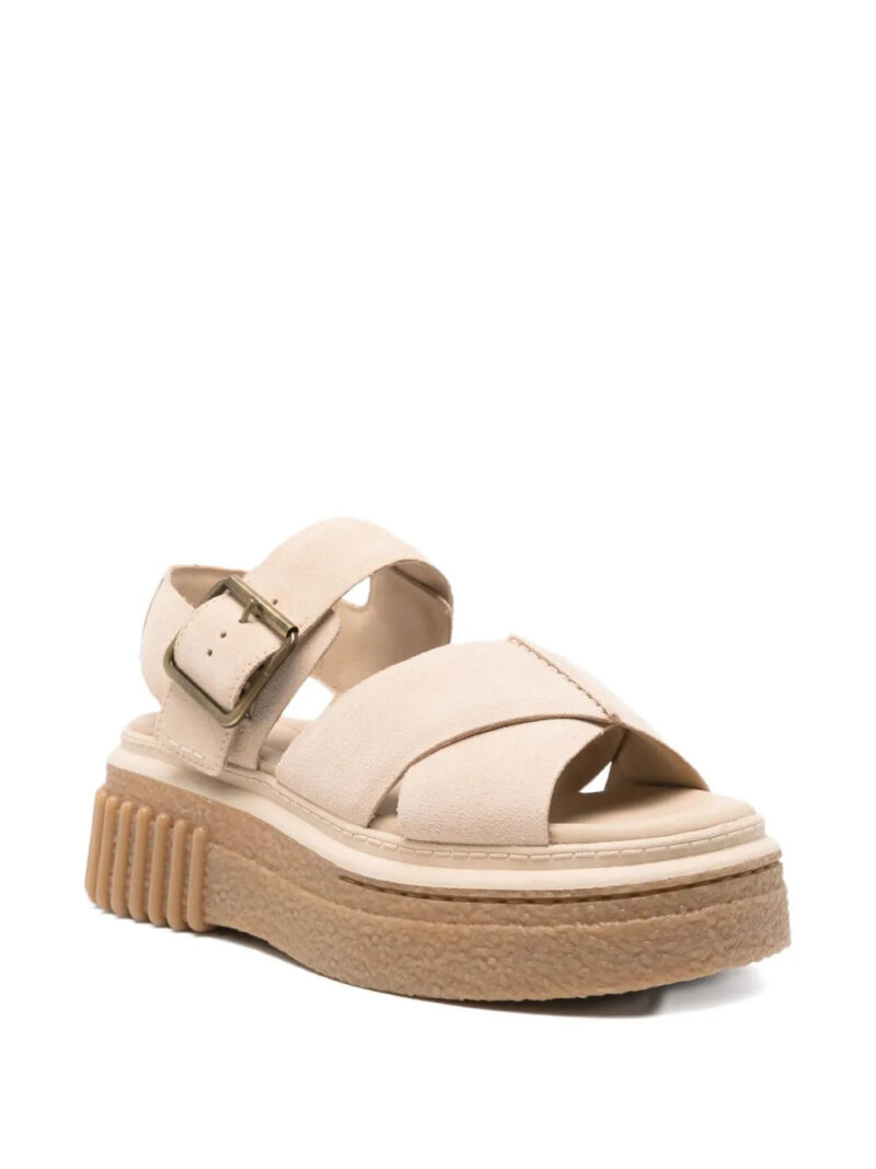 Clarks  50mm Evamar buckle-fastening platform sandals