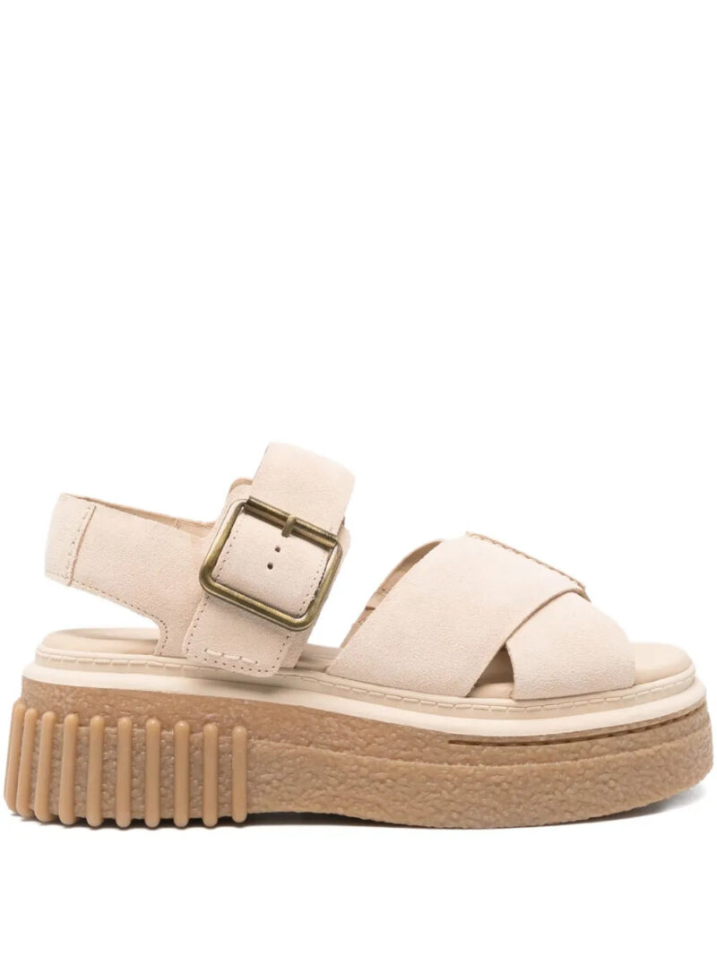 Clarks  50mm Evamar buckle-fastening platform sandals