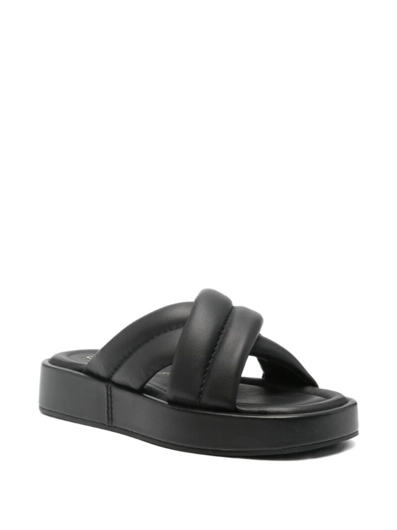 Clarks  35mm Alda quilted cross-strap sandals