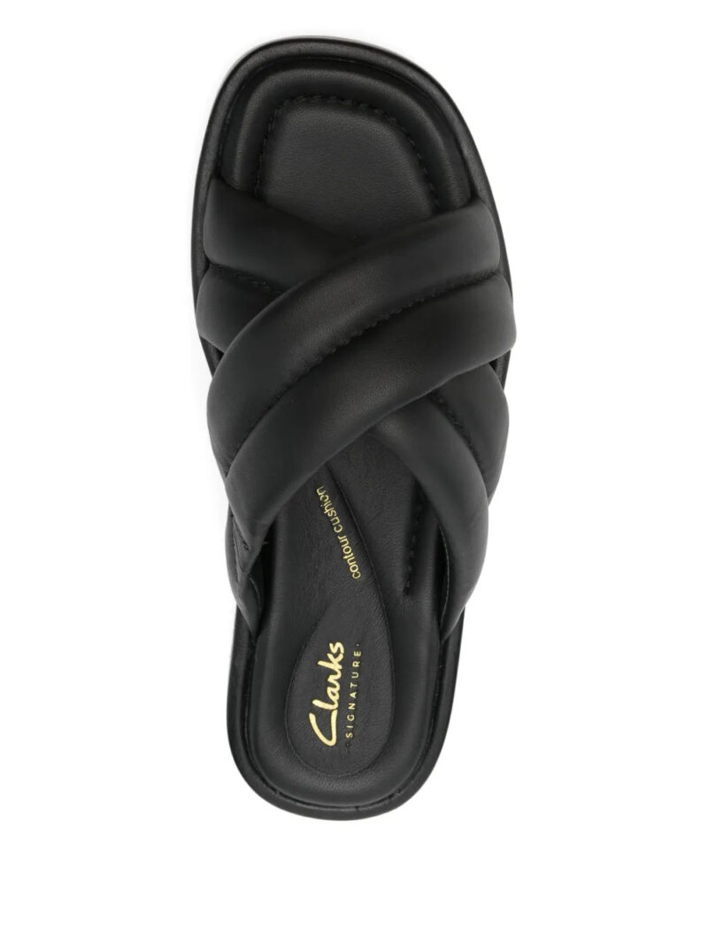 Clarks  35mm Alda quilted cross-strap sandals