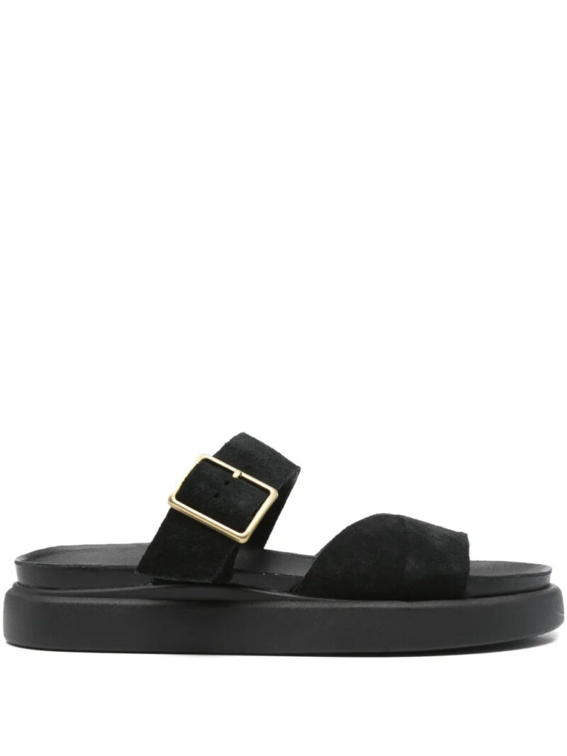 Clarks  Aristella buckled platform sandals