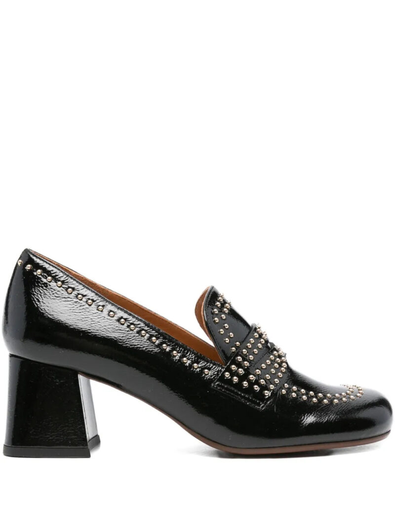 Chie Mihara  60mm studded block-heel pumps