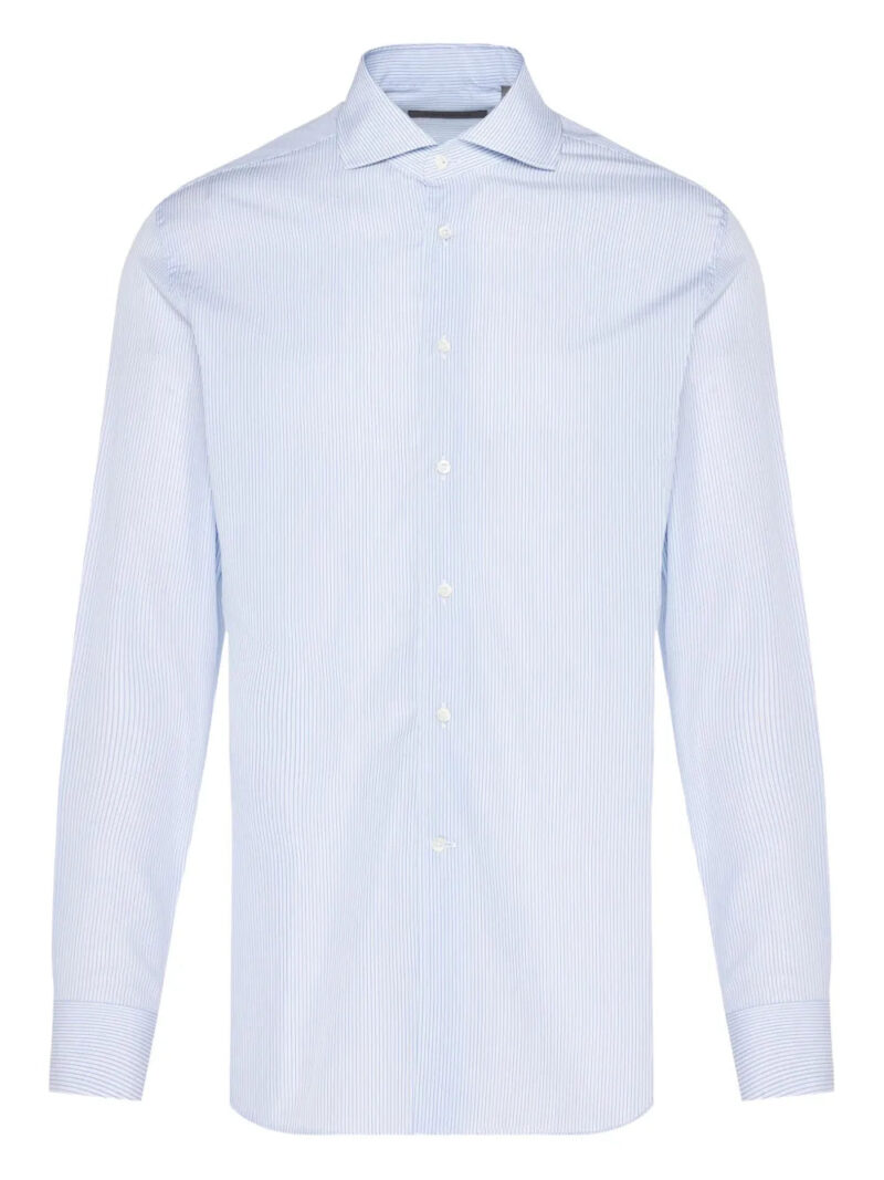 Corneliani  pinstripe long-sleeved shirt
