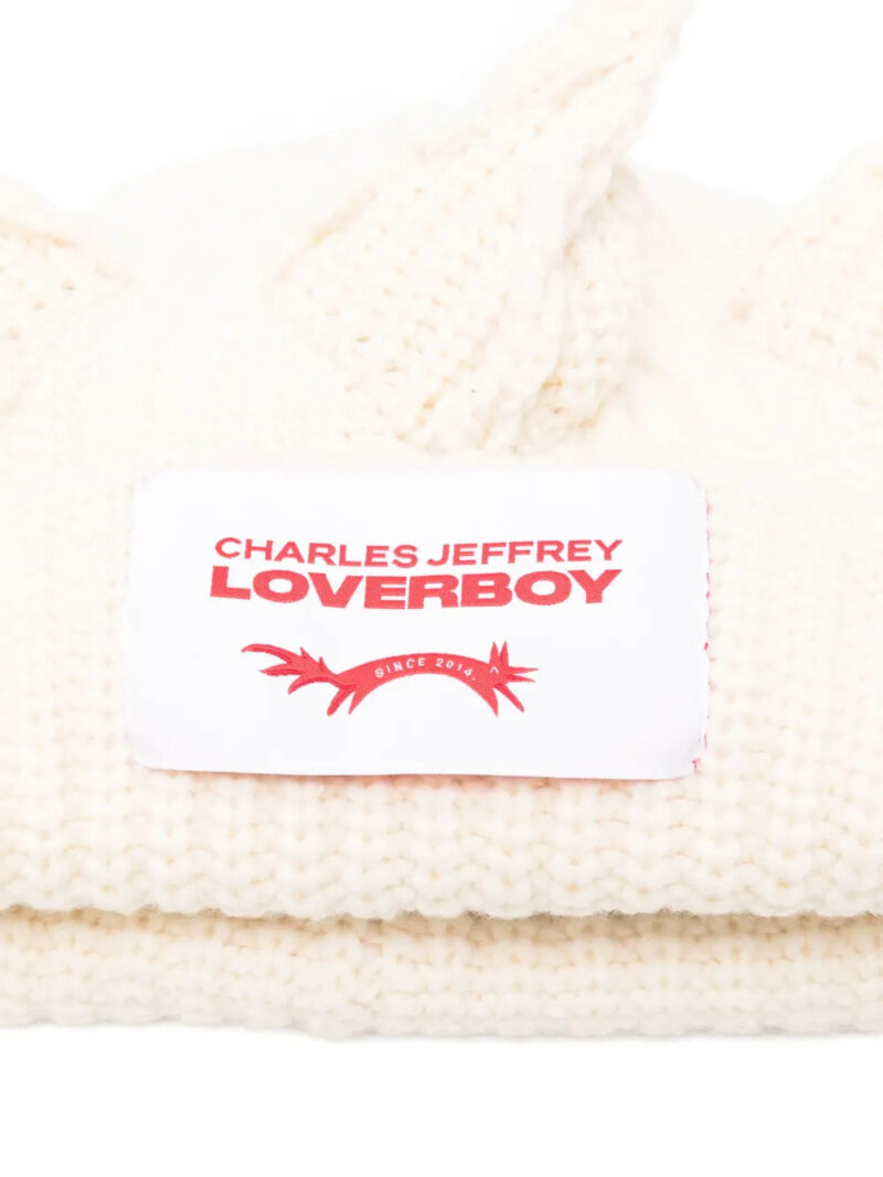 Charles Jeffrey Loverboy  crown knitted beanie hat
