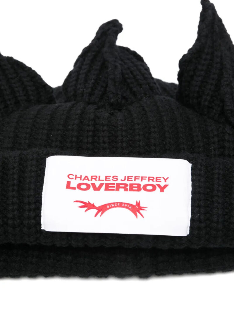 Charles Jeffrey Loverboy  crown-detail beanie hat