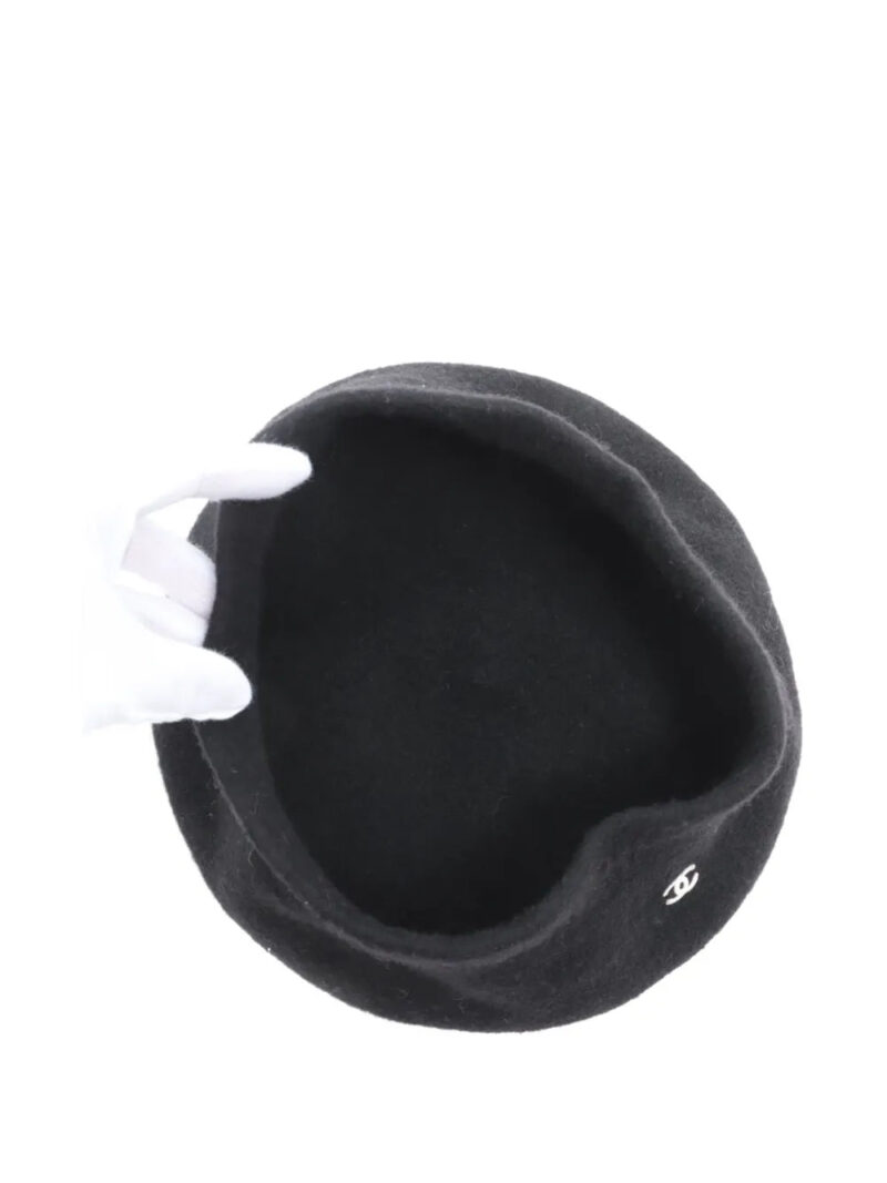 CHANEL  CC wool beret