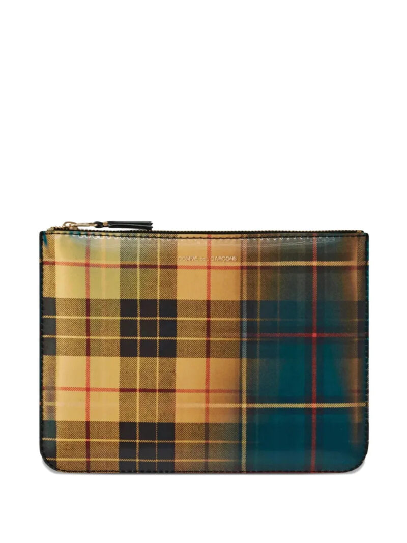 Comme Des Garçons Wallet  plaid-pattern wallet