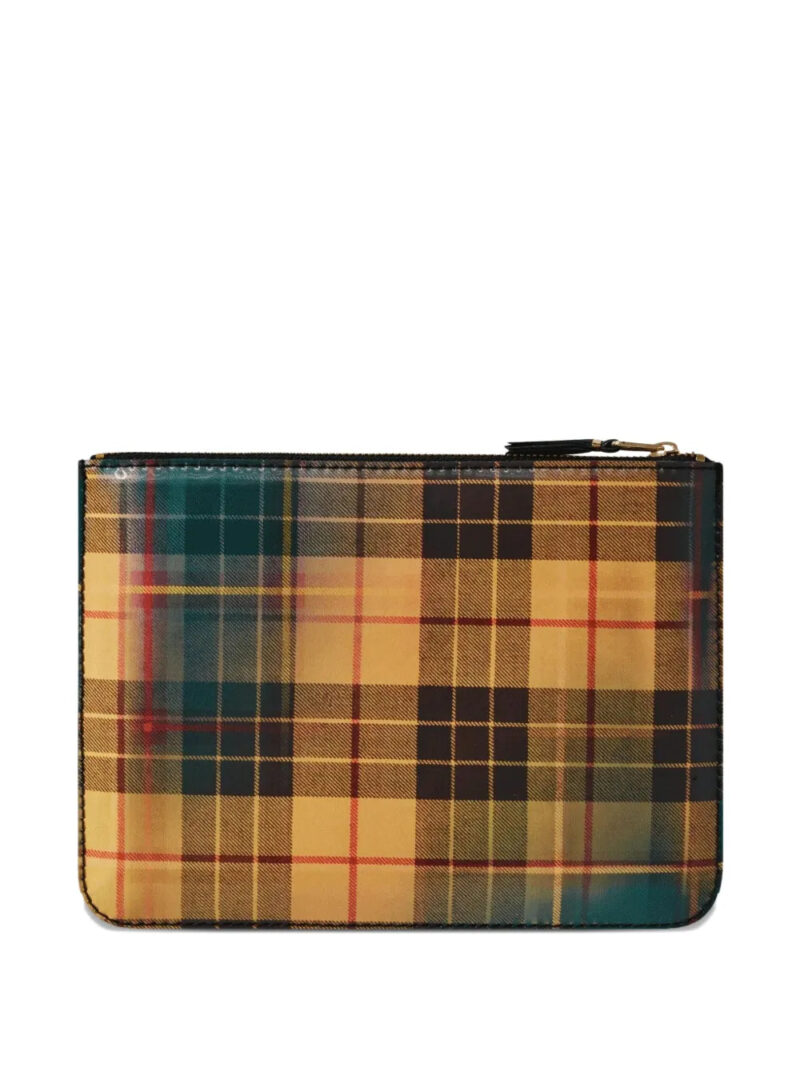 Comme Des Garçons Wallet  plaid-pattern wallet
