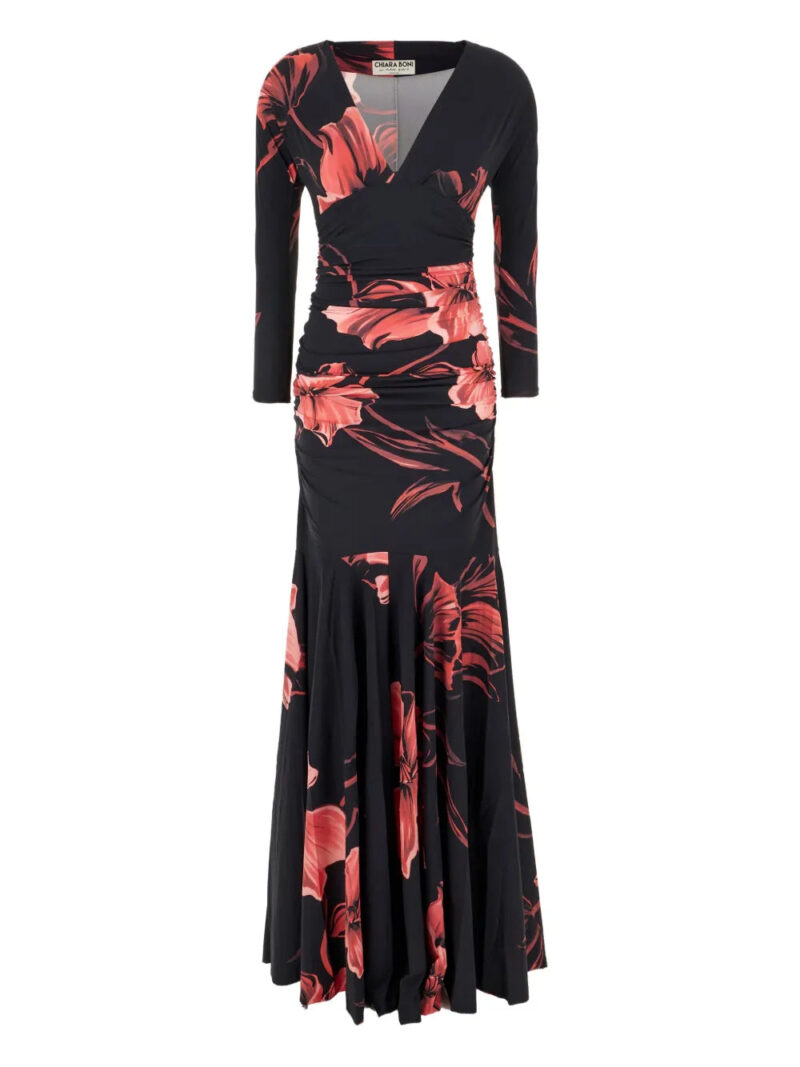 CHIARA BONI La Petite Robe  floral-print long dress