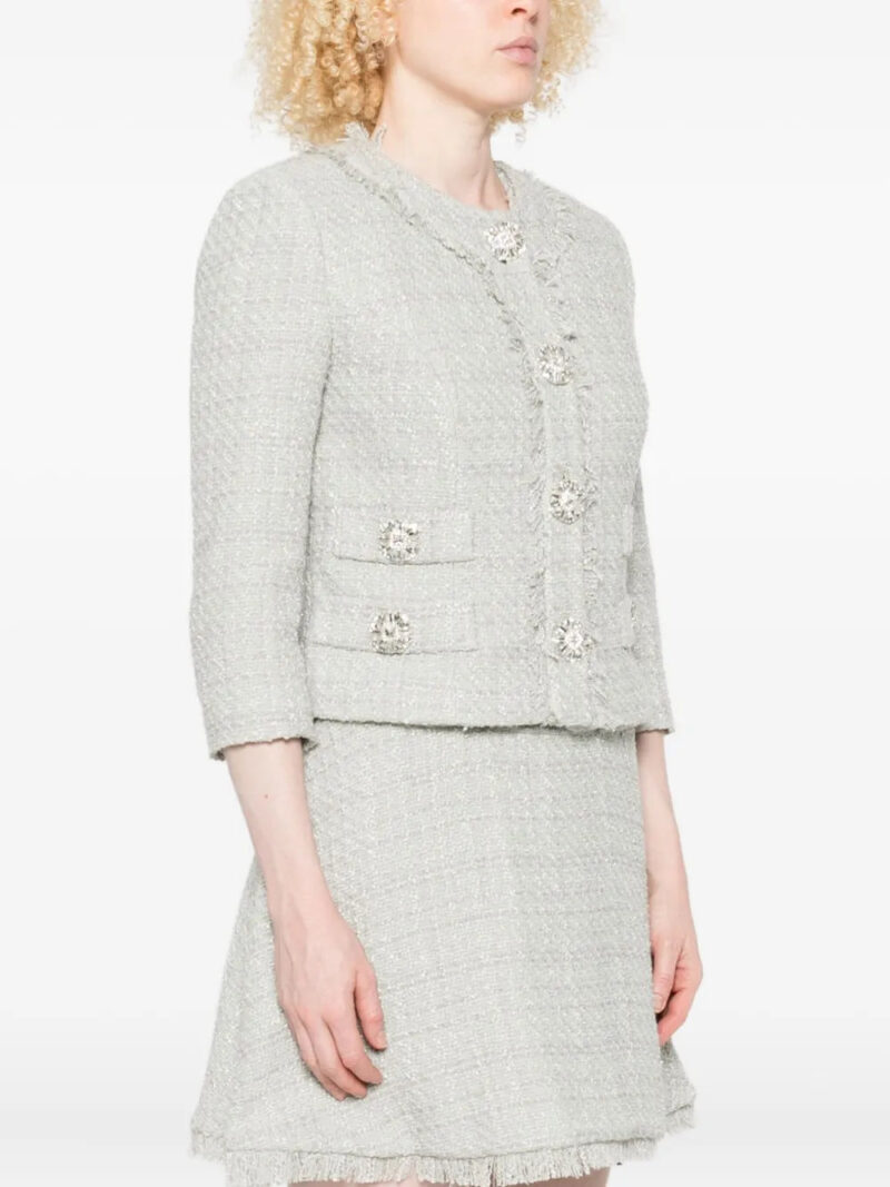 Costarellos  embellished fringe jacket
