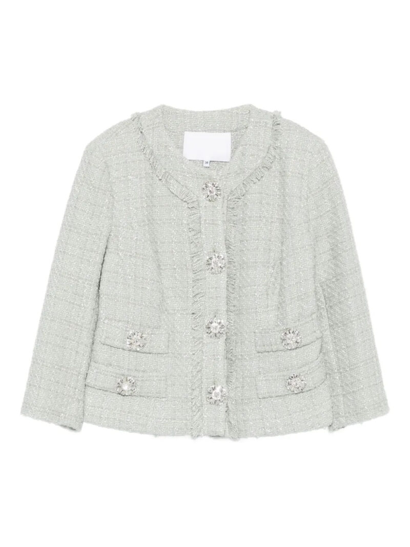 Costarellos  embellished fringe jacket
