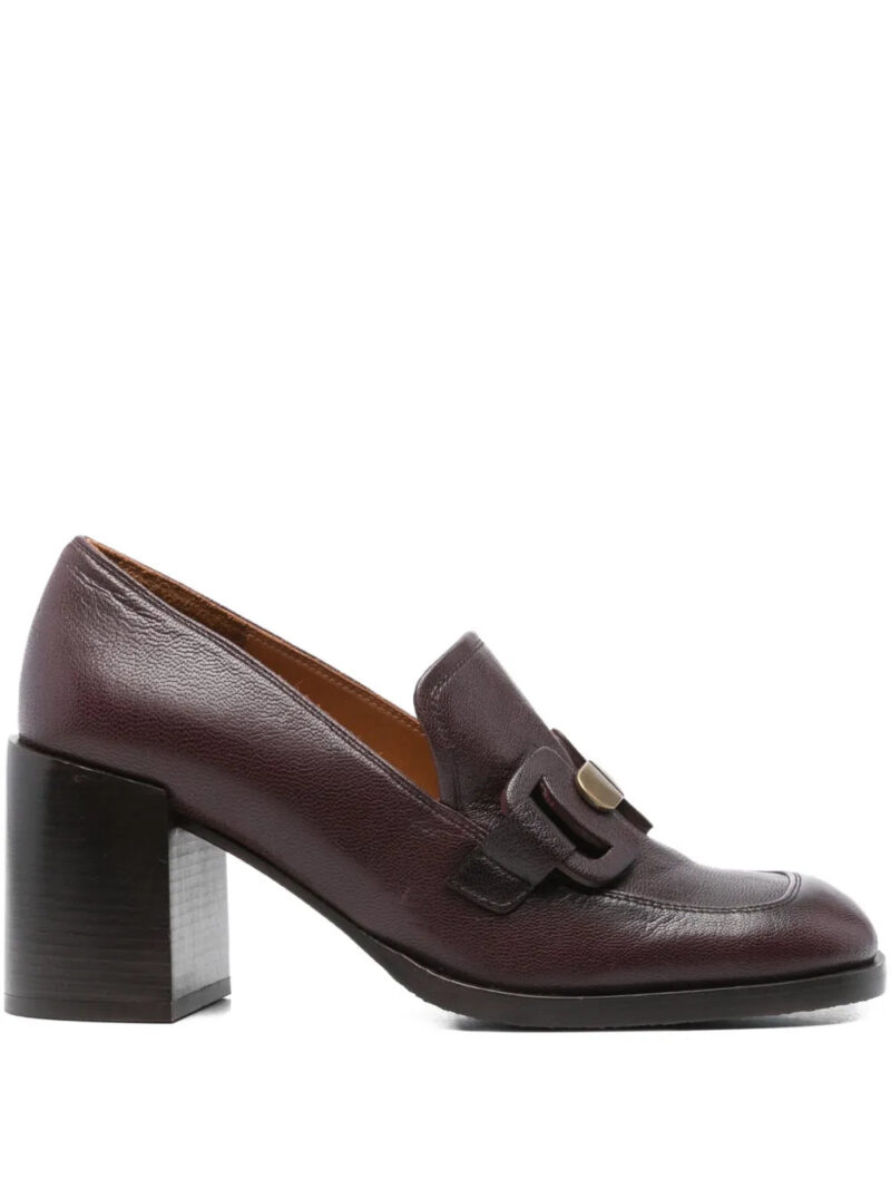 Chie Mihara  75mm block-heel leather mules
