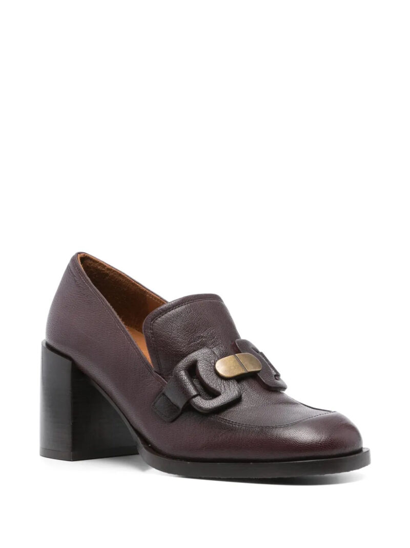 Chie Mihara  75mm block-heel leather mules