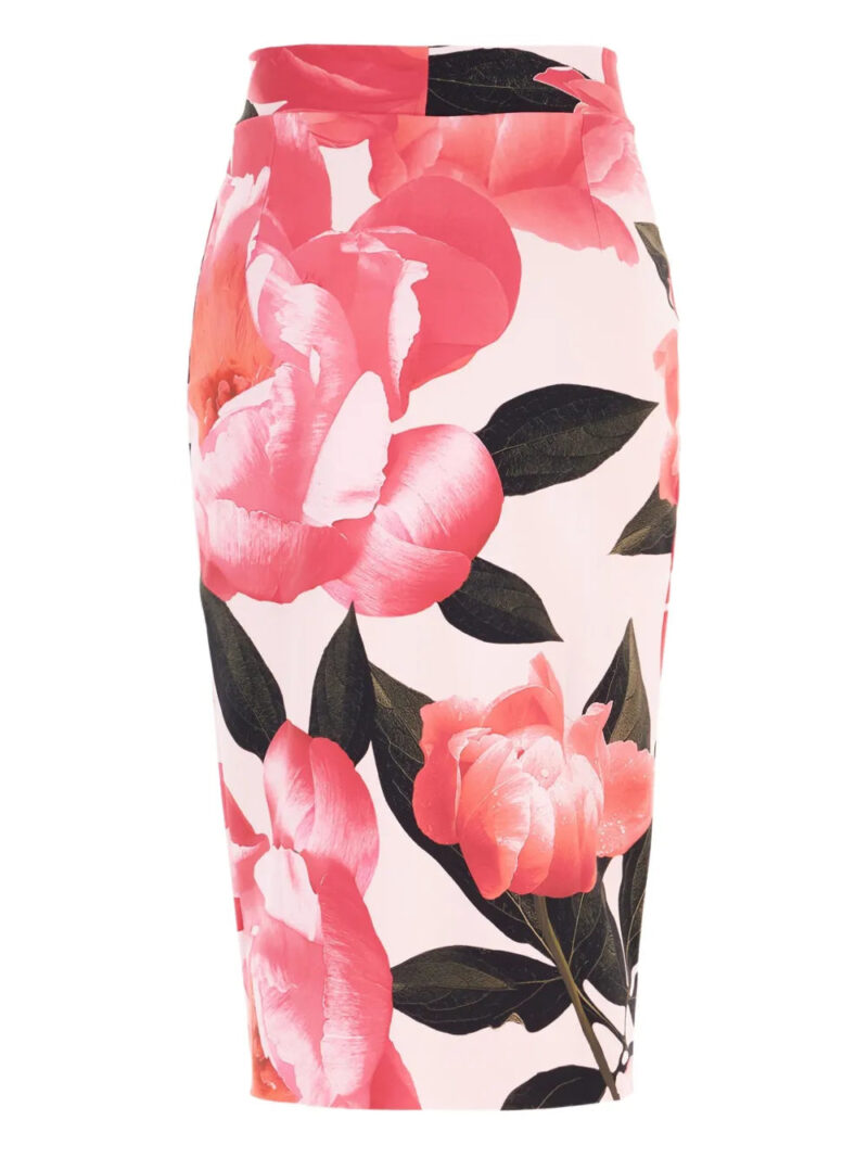 CHIARA BONI La Petite Robe  peony-print midi skirt