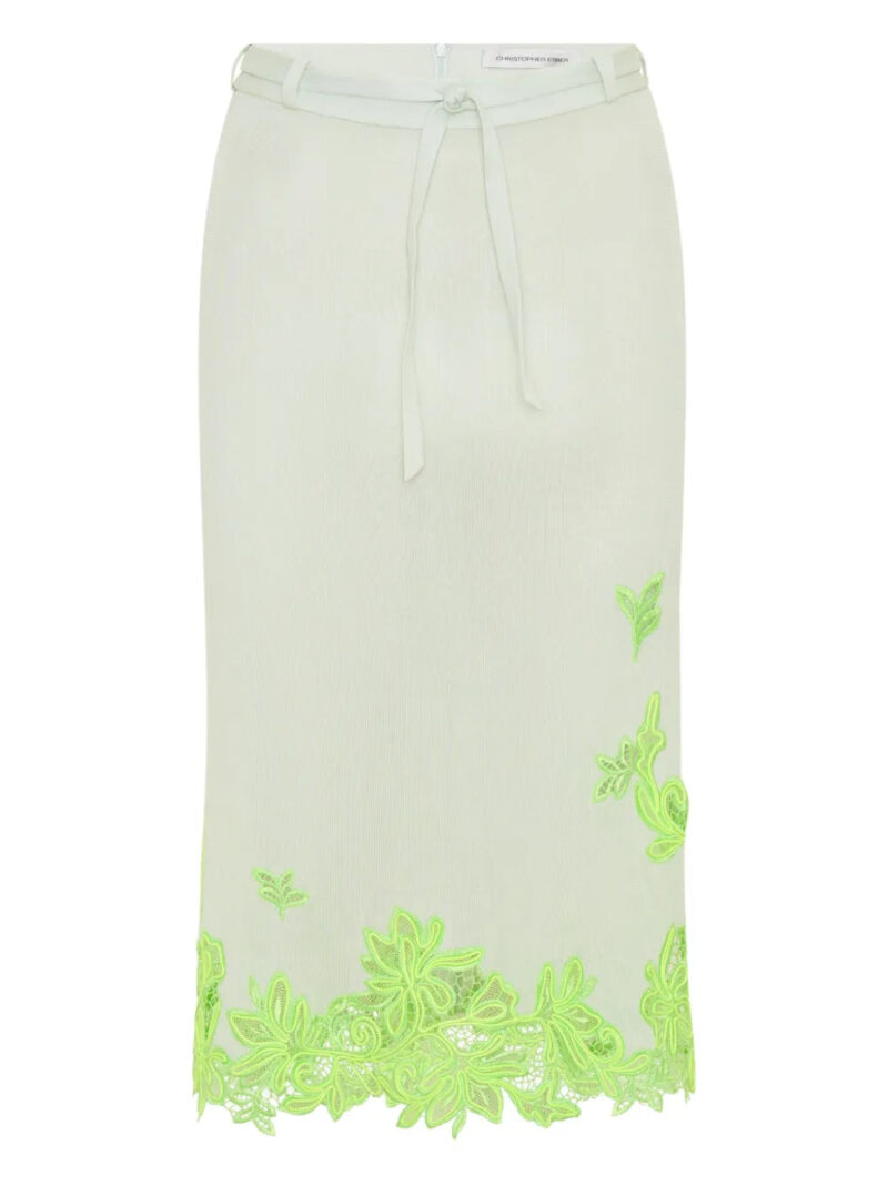 Christopher Esber  lace-trim midi skirt